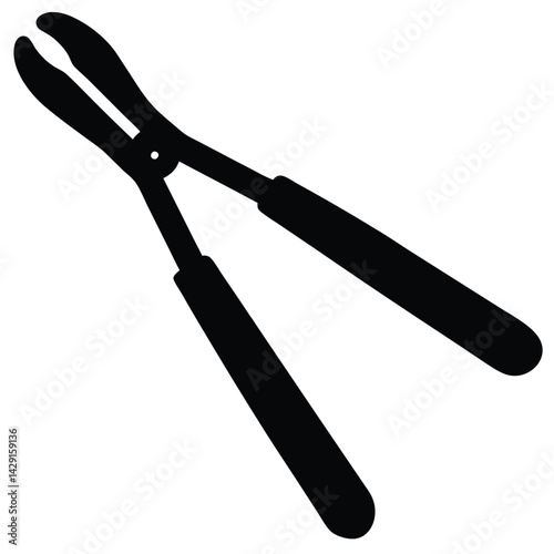 Tongs Vector – Kitchen Utensil Illustration for Cooking, BBQ & Food Design Projects