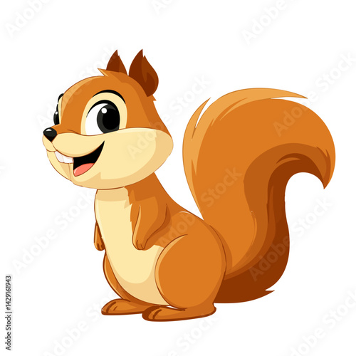 Vector illustration of a squirrel