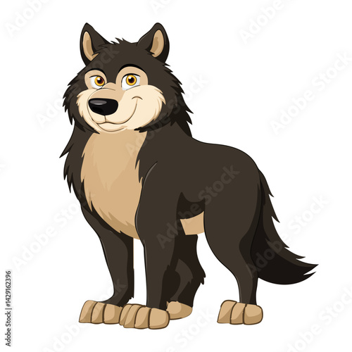 Vector illustration of a wolf