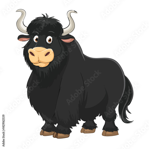 Vector illustration of a yak