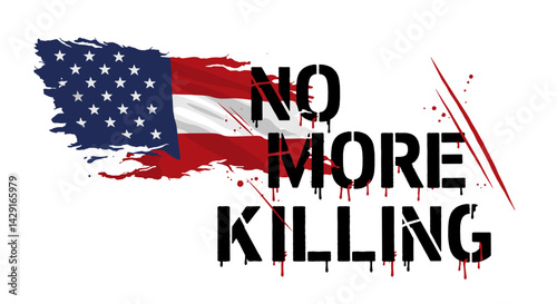  Not a bad call. No more killing message with American flag background