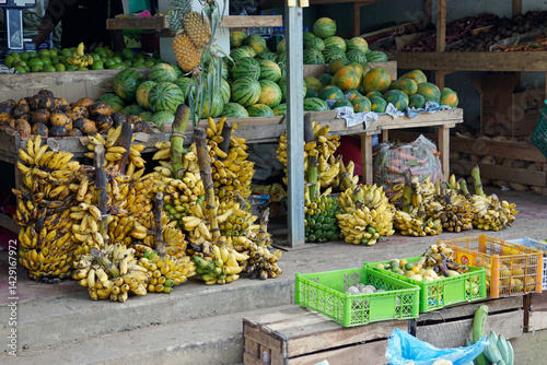 Fototapeta Naklejka Na Ścianę i Meble -  fresh fruits from the local market in ella