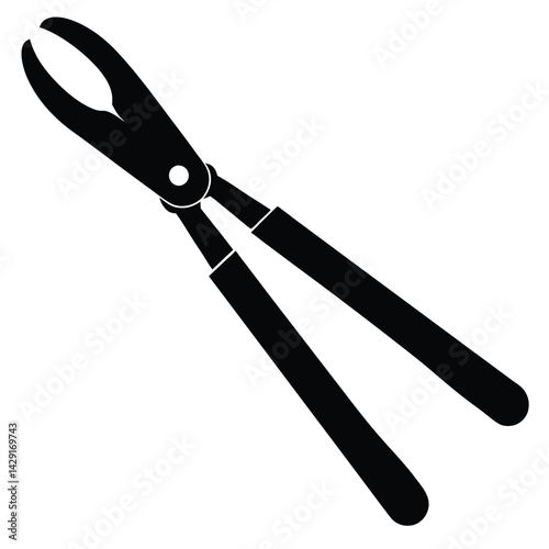 Tongs Vector – Kitchen Utensil Illustration for Cooking, BBQ & Food Design Projects