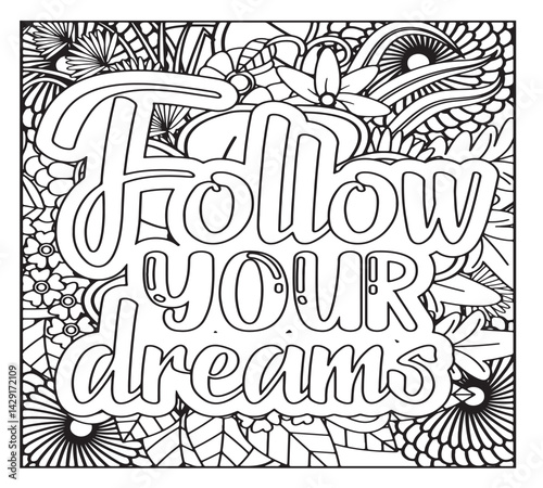 Motivational Quotes Coloring Pages For KDP
