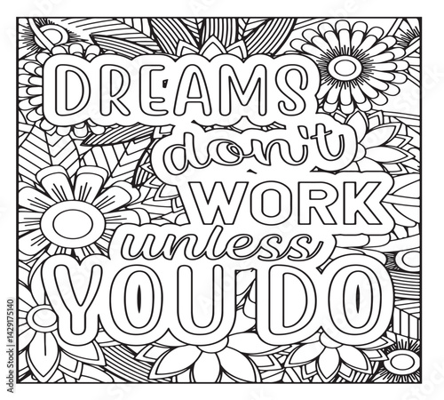 Motivational Quotes Coloring Pages For KDP
