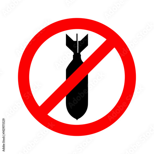 No bombing sign