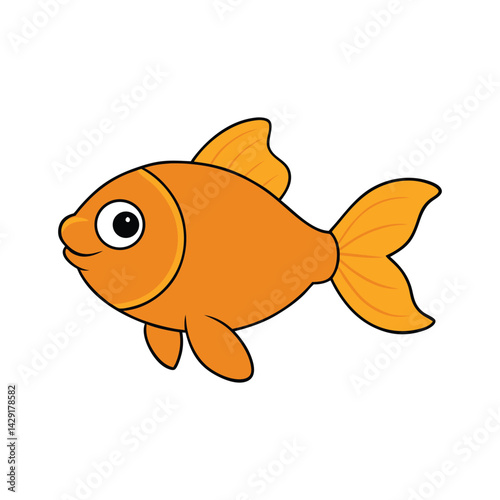 gold fish vector