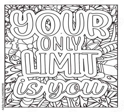 Motivational Quotes Coloring Pages For KDP
