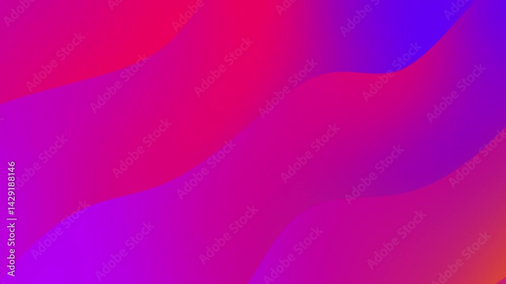 Animación abstracta de ondas y curvas en movimiento suave y fluido, con un gradiente colorido y una estética minimalista, moderna y premium.