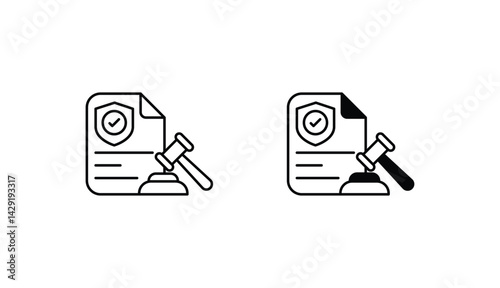 Regulation icon design with white background stock illustration