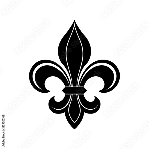Fleur De Lis Silhouette vector illustration