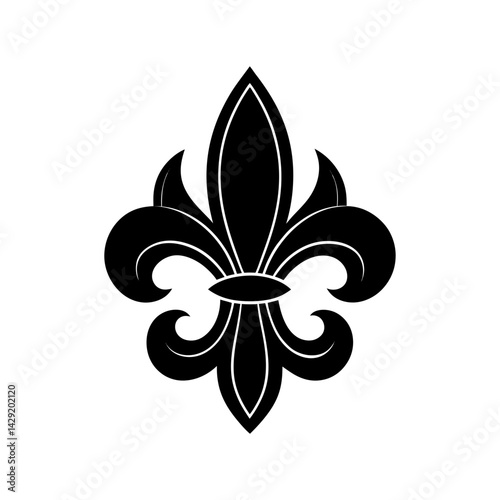 Fleur De Lis Silhouette vector illustration