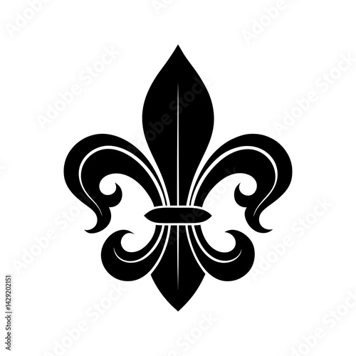 Fleur De Lis Silhouette vector illustration