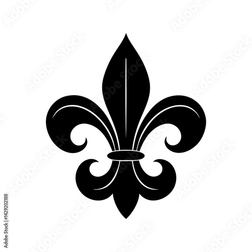 Fleur De Lis Silhouette vector illustration