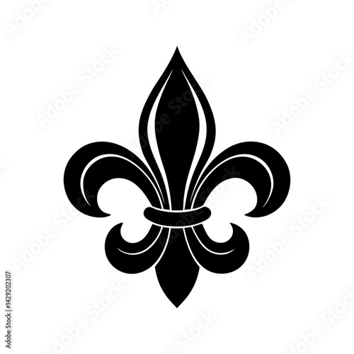 Fleur De Lis Silhouette vector illustration