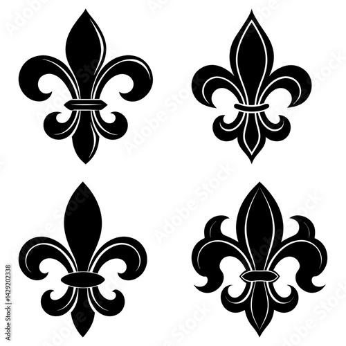 Fleur De Lis Silhouette vector illustration