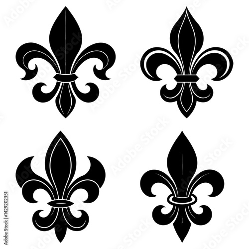 Fleur De Lis Silhouette vector illustration