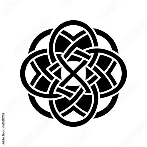 Celtic Knot Silhouette vector illustration
