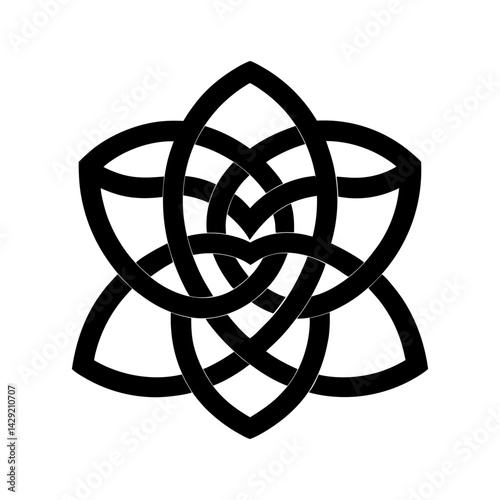 Celtic Knot Silhouette vector illustration