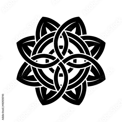 Celtic Knot Silhouette vector illustration