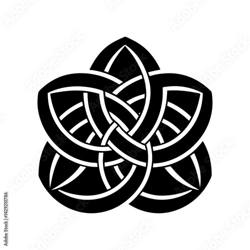 Celtic Knot Silhouette vector illustration