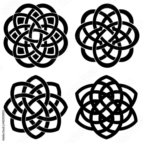 Celtic Knot Silhouette vector illustration
