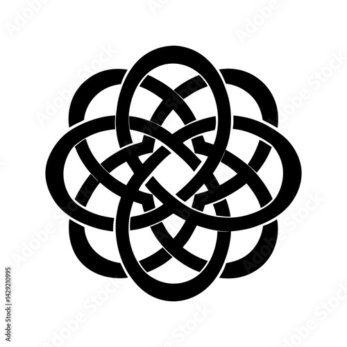 Celtic Knot Silhouette vector illustration