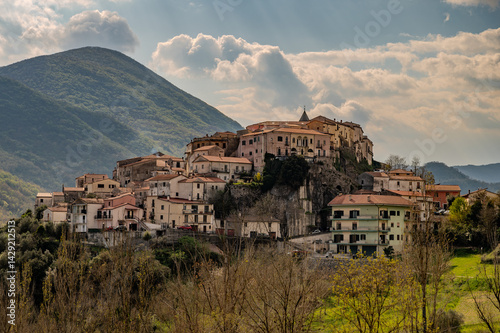 Colli a Volturno, Molise. Spring panorama photo