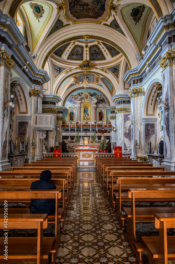 Fototapeta premium Frosolone, Molise. Church of San Pietro Apostolo 2025