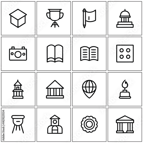 Web Development and Design Icons Clean Vector Elements for Digital Projects


