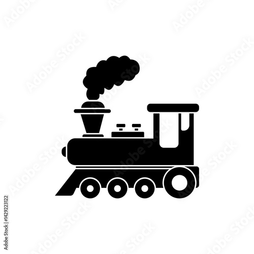 steam locomotive vector illustration