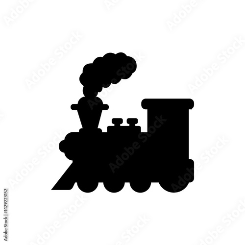 steam locomotive silhouette