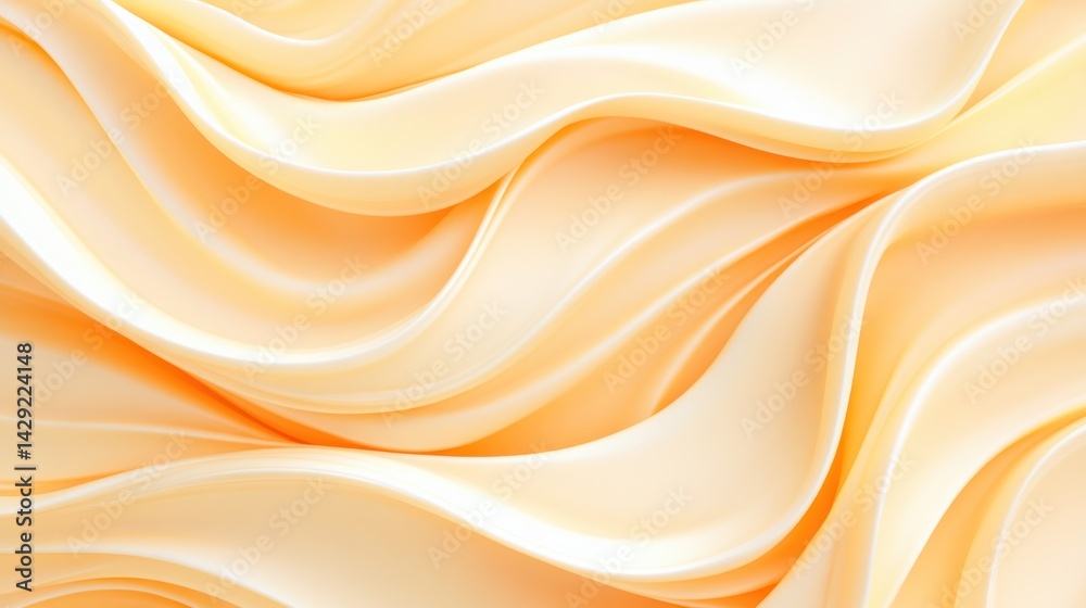 Fototapeta premium Abstract Pale Yellow Swirling Fabric Texture