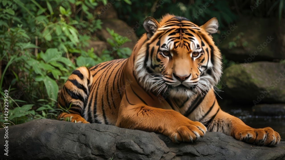 Siberian Tiger Walking in Snowy Wilderness – Majestic Winter Predator Siberian Tiger Walking in Snowy Wilderness – Majestic Winter Predator