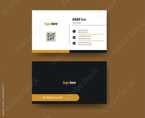 Vibrant Gradient Creative Agency Business Card