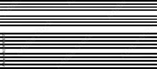 A minimalist abstract pattern featuring evenly spaced thin straight black lines on a white background. The lines are straight and parallel, creating a clean and structured design. There are slight ran