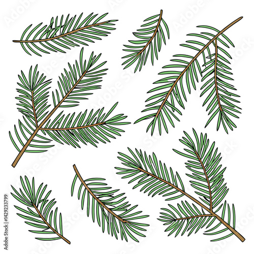 Whispers of the Pine: A Leafy Composition"
