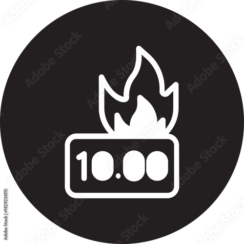time glyph icon