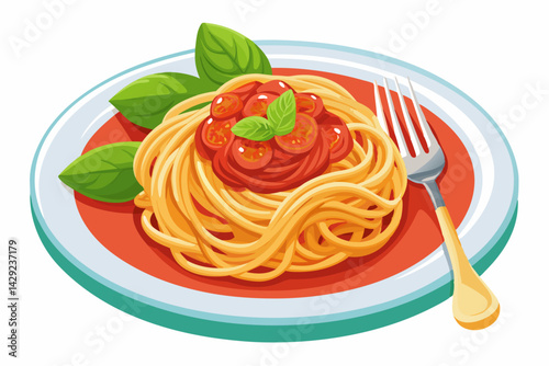Bolognese Flat Minimalistic Vector Illustration
Watercolor Bowl Of Pasta With Marinara Sauce
Watercolor Pasta Pomodoro Illustration
Hearty Italian Cuisine Vector Illustration
Italian Pasta Noodles Men