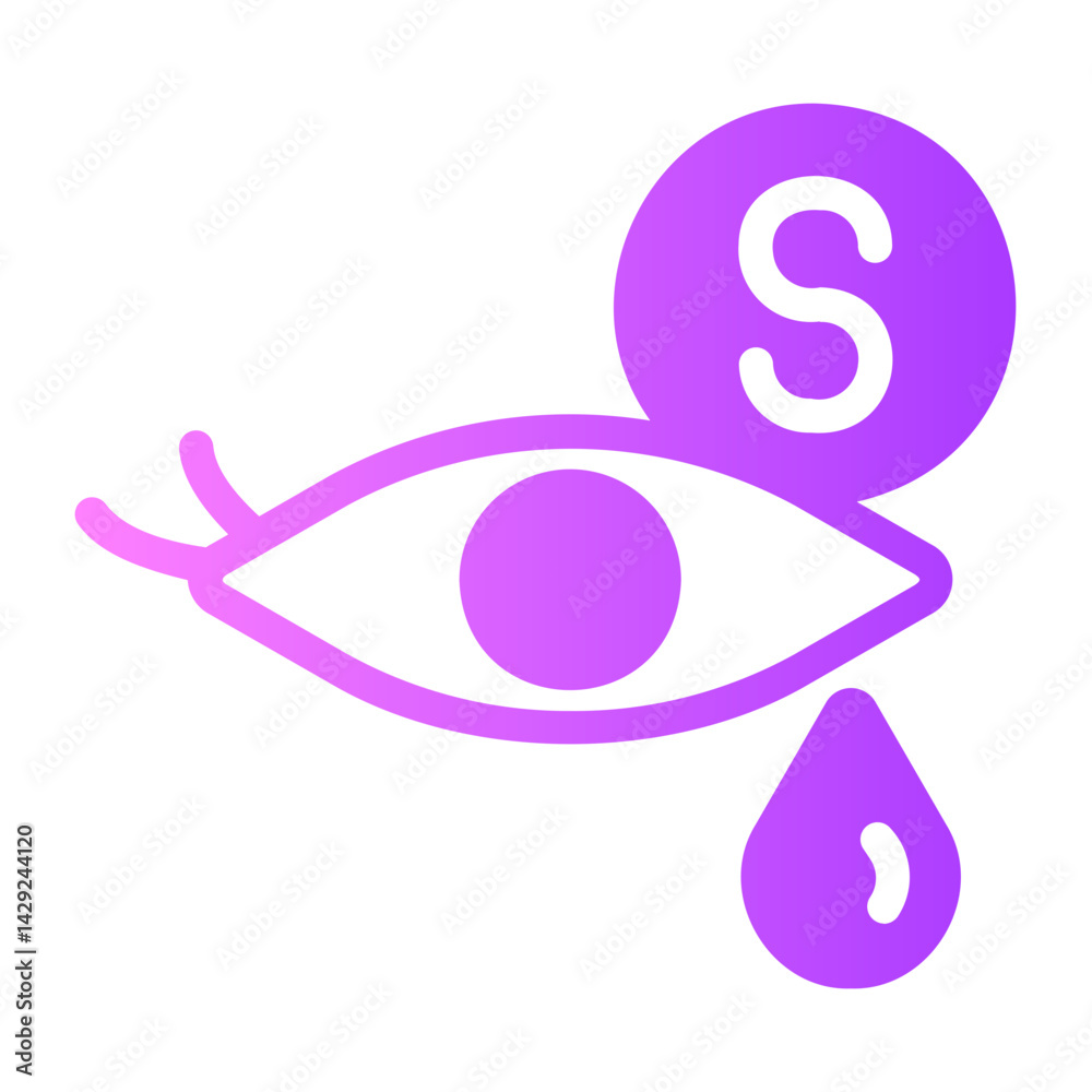 Fototapeta premium crying gradient icon