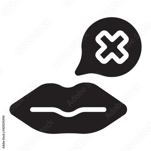 refuse glyph icon