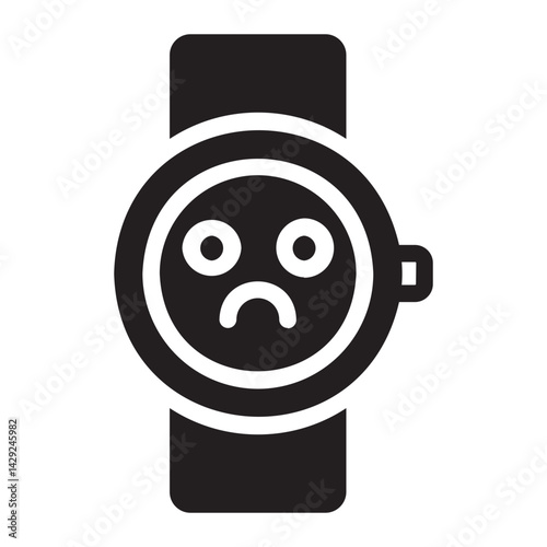 smartwatch glyph icon