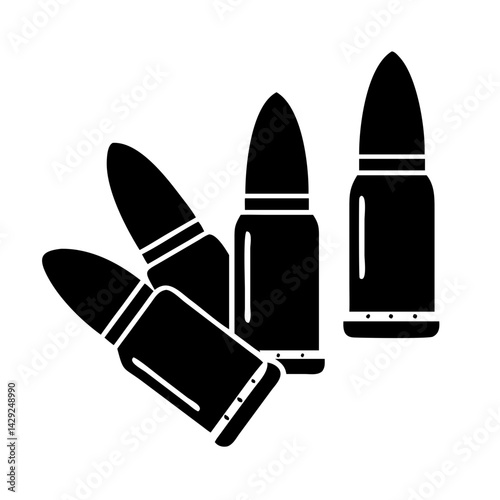 ammo icon, ammo silhouette vector illustration-Editable Vector Art of ammo,ammo vector