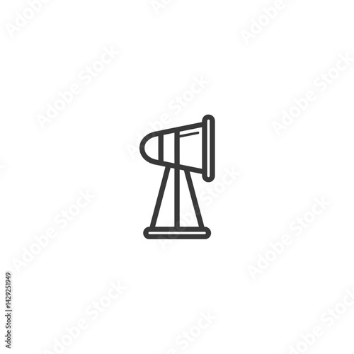 Pumpjack icon extracts petroleum resources industry