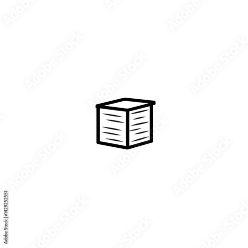 Outline beehive stands alone isolated drawing