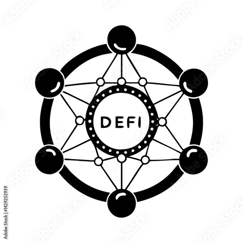 decentralized finance defi icon, decentralized finance defi silhouette vector illustration-Editable Vector Art of decentralized finance defi,decentralized finance defi vector