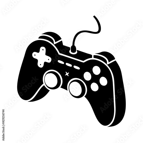gamepad icon, gamepad silhouette vector illustration-Editable Vector Art of gamepad,gamepad vector