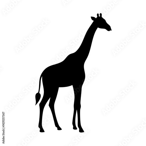 giraffe icon, giraffe silhouette vector illustration-Editable Vector Art of giraffe,giraffe vector
