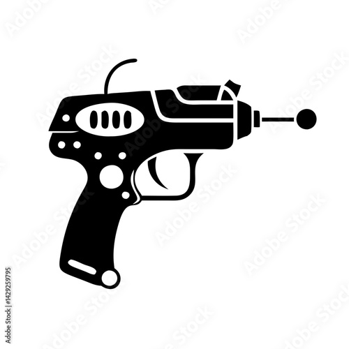 laser gun icon, laser gun silhouette vector illustration-Editable Vector Art of laser gun,laser gun vector