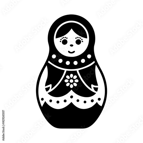 matryoshka doll russian icon, matryoshka doll russian silhouette vector illustration-Editable Vector Art of matryoshka doll russian,matryoshka doll russian vector